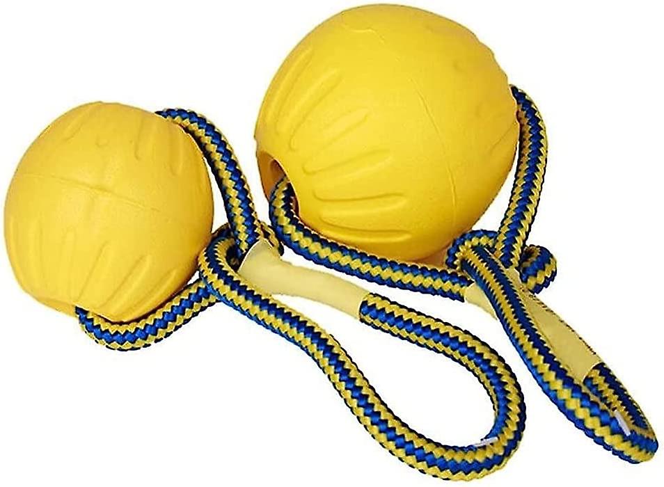 Puppy Funny Training Ball Chew Toys Play Fetch Solid With Carrier Rope Pet Dog Toy/m Code