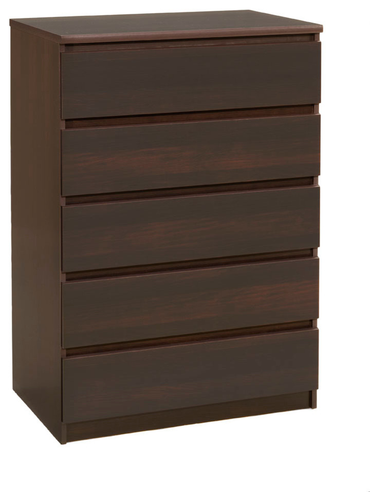 Naia 5 Drawer Chest  Coffee   Transitional   Accent Chests And Cabinets   by Tvilum  Houzz