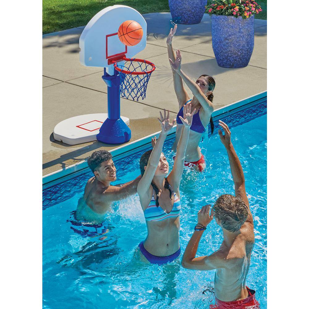 Ocean Blue Dunk and Spike 2-in-1 BasketballVolleyball Game 28 ft. W X 27 in. H Volleyball and 30 in. W X 47 in. H Basketball Set 960100