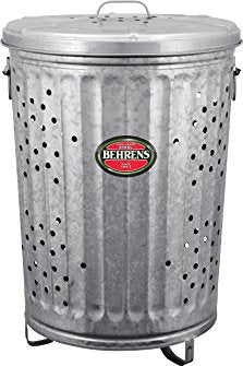 behrens manufacturing rb20 composter trash can, 20 gal