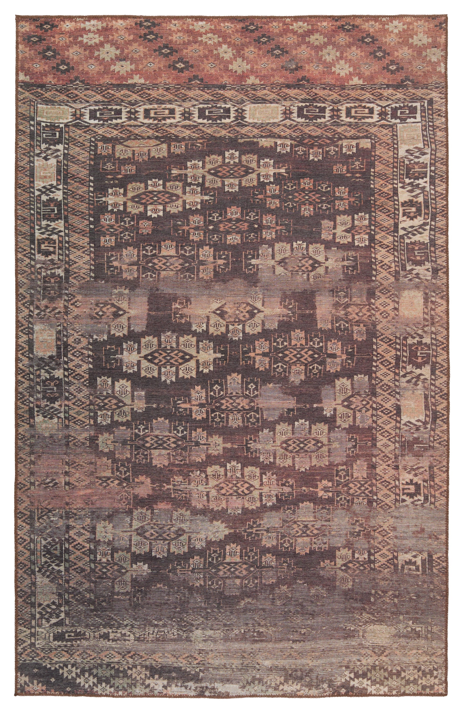 Harman Minerva Brown & Terracotta Rug