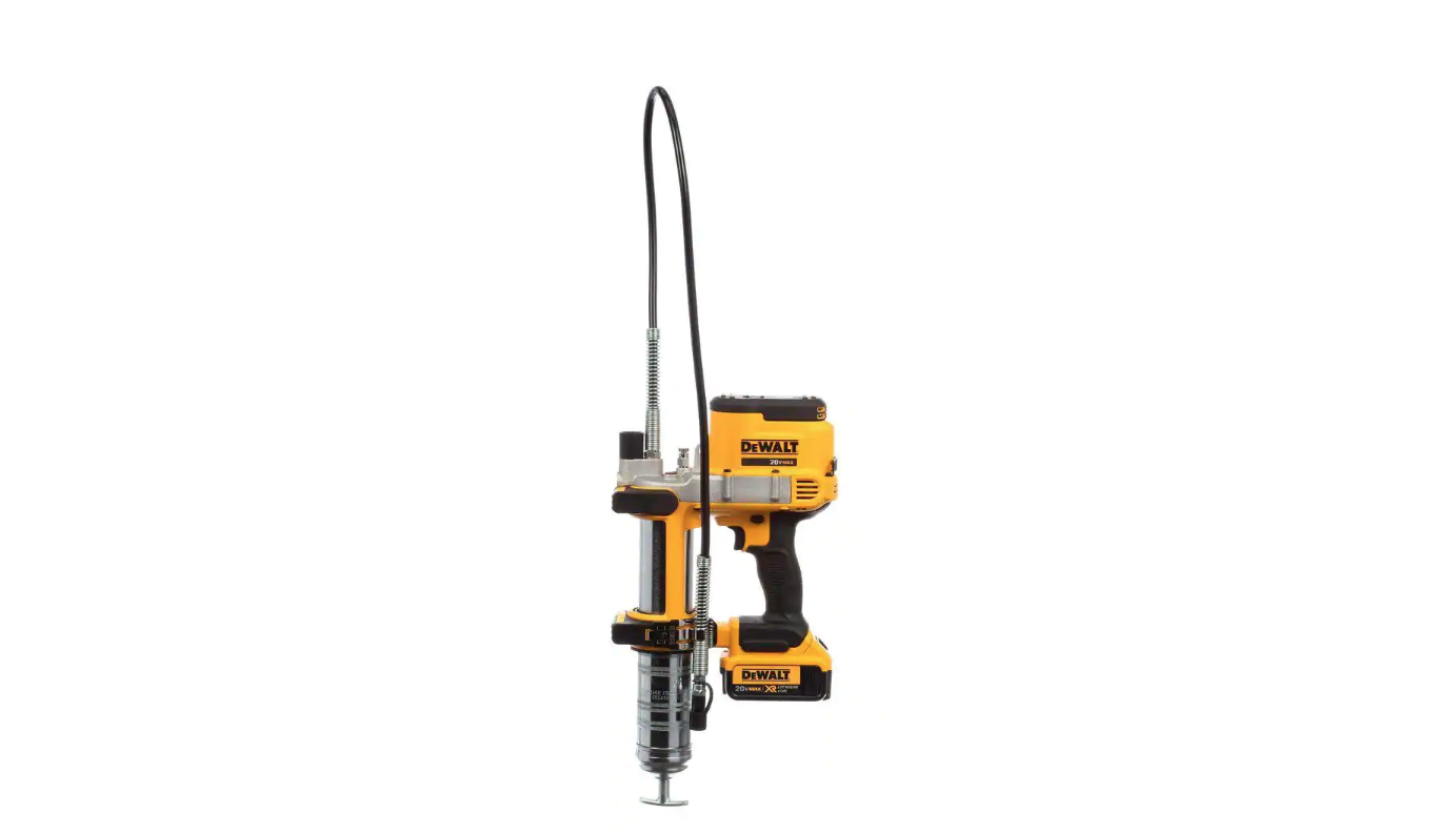 DEWALT DCGG571M1 20-Volt MAX Cordless 10，000 PSI Variable Speed Grease Gun， (1) 20-Volt 4.0Ah Battery and Charger