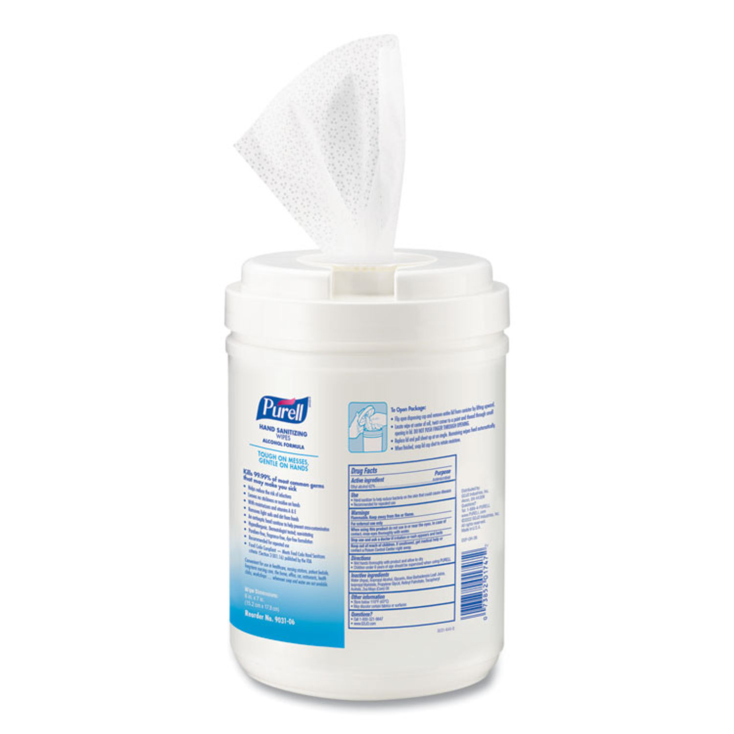 Hand Sanitizing Wipes Alcohol Formula by PURELLandreg; GOJ903106