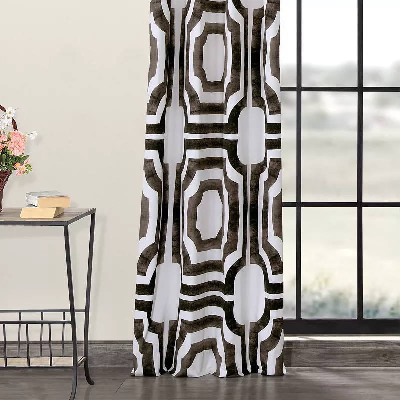 EFF Mecca Grommet Printed Cotton Window Curtain