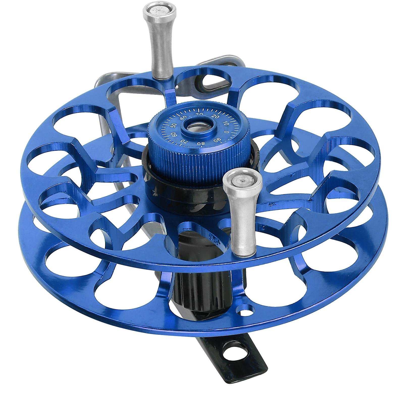 Fishing Gear Fishing Reel Portable Multifunction Allmetal Spinning Wind Fire Wheelblue