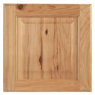 Hampton Bay Hampton 14.5 in. W x 14.5 in. H Cabinet Door Sample in Natural Hickory HBKSMPLDR-NHK