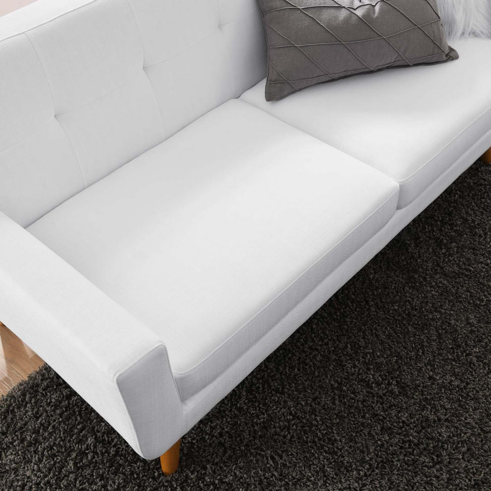 Engage Upholstered Fabric Loveseat   Midcentury   Loveseats   by Modway  Houzz