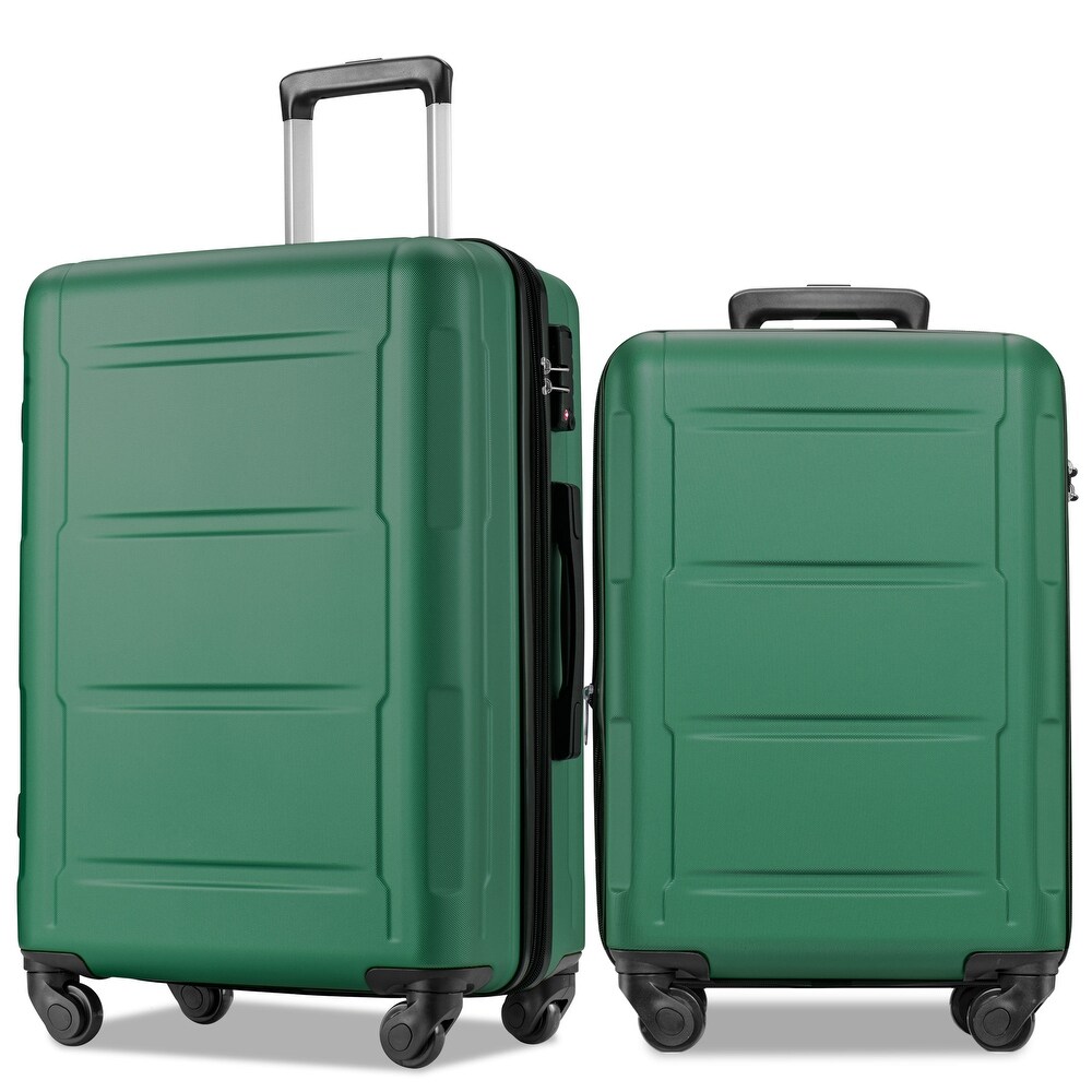 2pcs Durable Luggage Sets with Spinner Wheels and TSA Lock 20inch+24inch