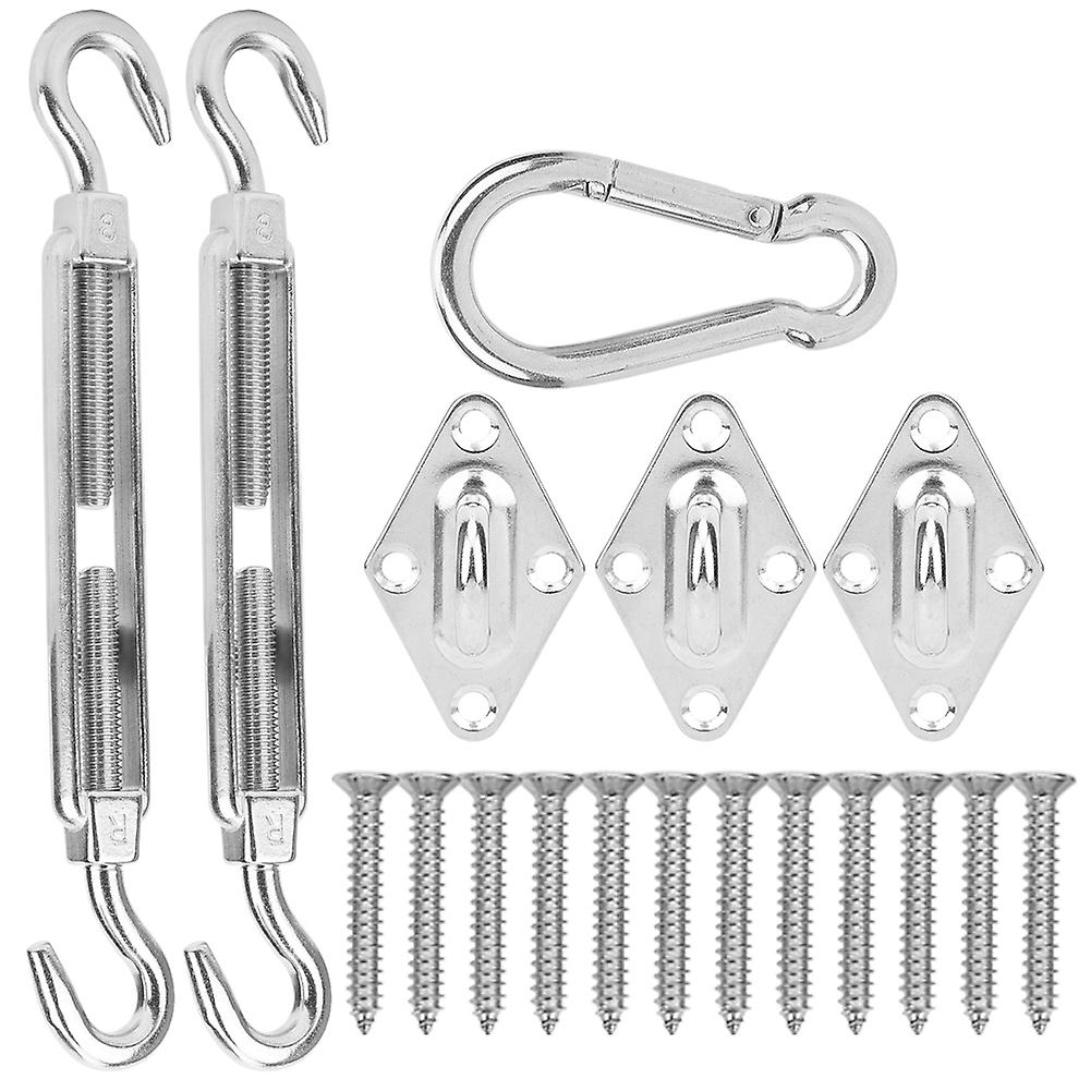 Stainless Steel Hardware Kit Screw Rhombus Hook Spring Buckle Shade Sail Accessory