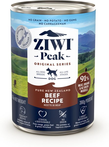 Ziwi Peak Beef Recipe Canned Dog Food