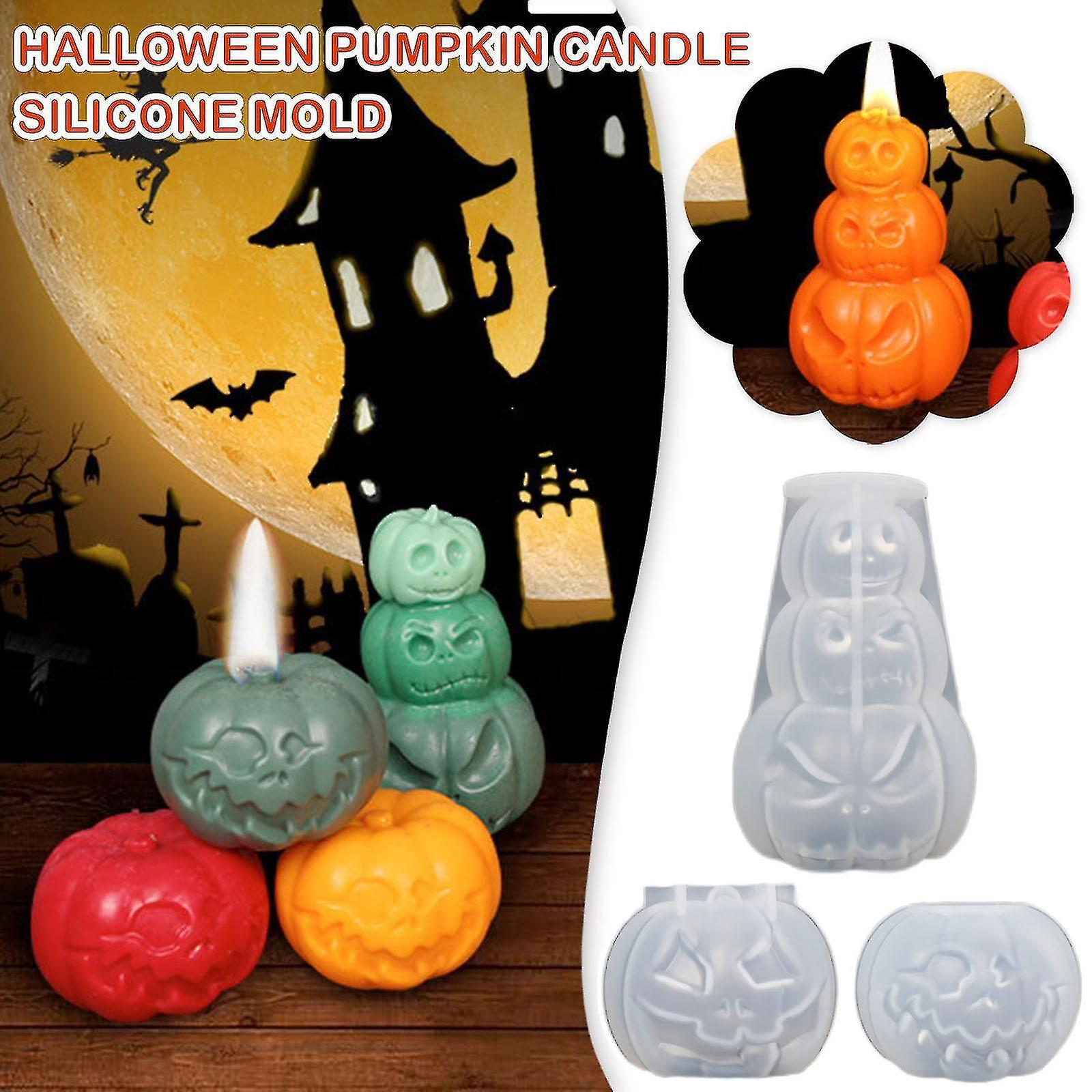 3d Christmas Pumpkin Candle Molds Silicone Mold Diy Epoxy Resin Soap Candle Cake Baking New