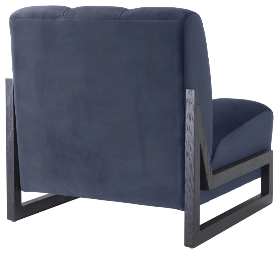 Channel Stitched Accent Chair  Eichholtz Lando   Contemporary   Armchairs And Accent Chairs   by Oroa   Distinctive Furniture  Houzz