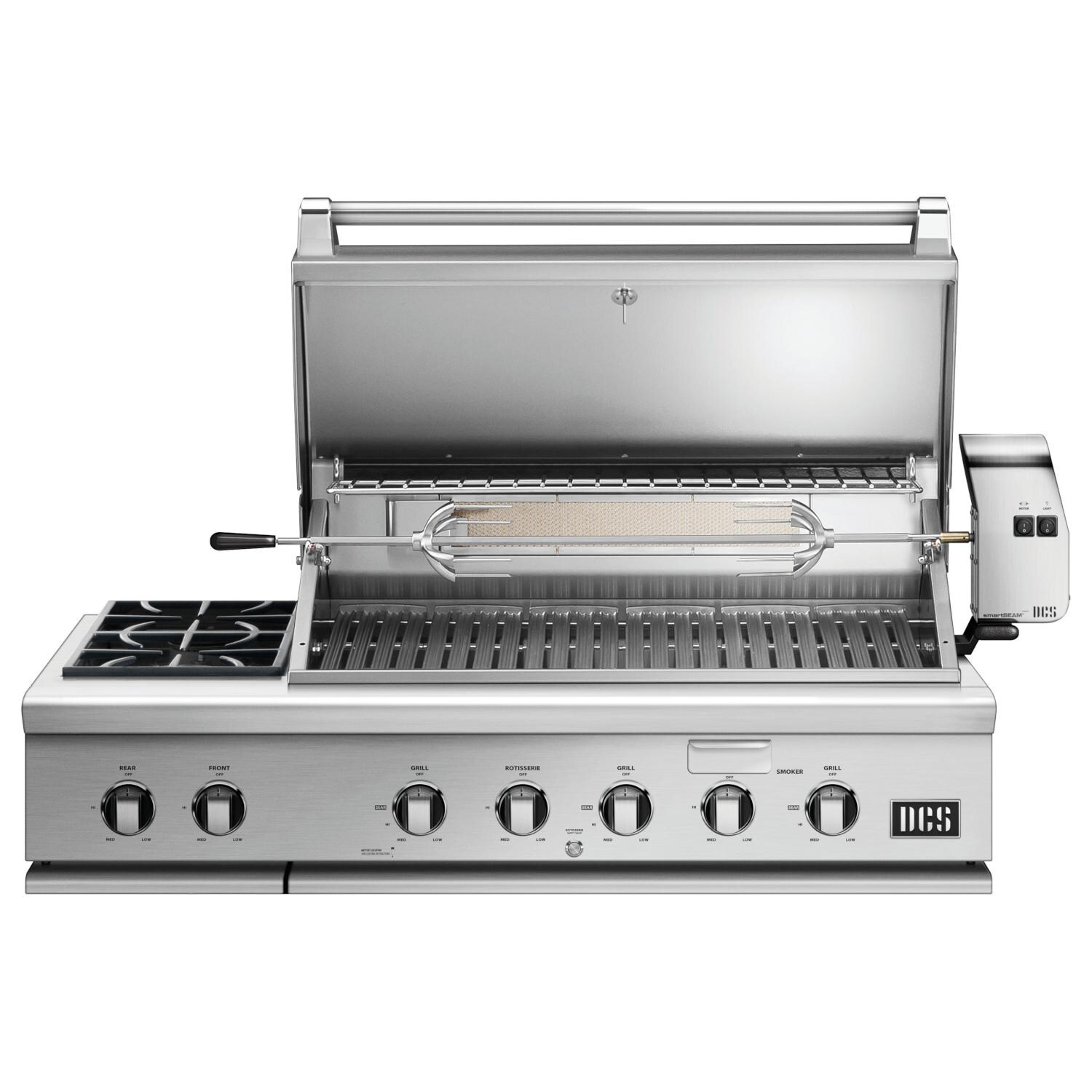 DCS Series 7 48-Inch Built-In Propane Gas Grill With Double Side Burner and Rotisserie