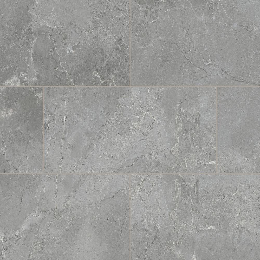 Lifeproof Dalhart Gray 12 MIL x 12 in. W x 24 in. L Click Lock Waterproof Vinyl Tile Flooring (23.8 sqftcase) I11975L