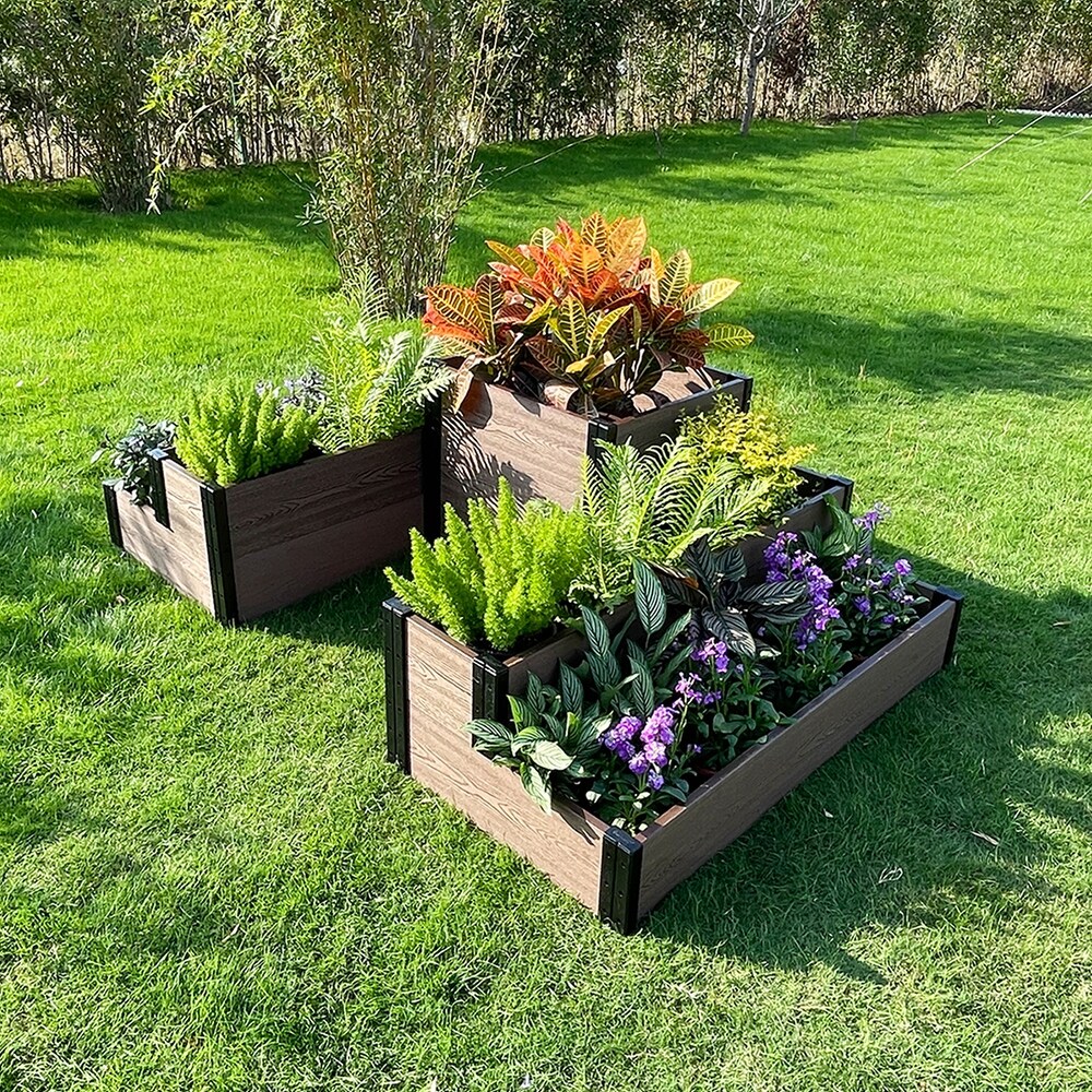 Corner and Terraced Garden Bed   Cascade Style