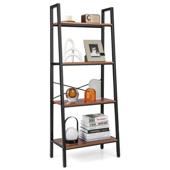 Costway 73169258 4 Tier Freestanding Open Bookshel...