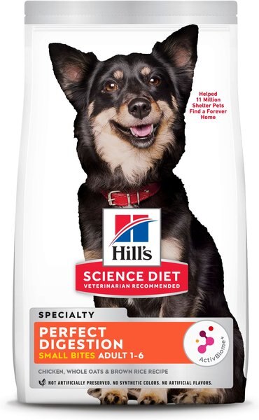 Hill's Science Diet Adult Perfect Digestion Small Bites Chicken Dry Dog Food