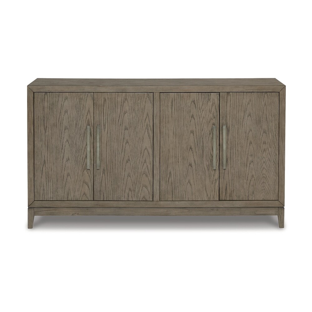 Signature Design by Ashley Chrestner Gray/Brown Dining Server   64\