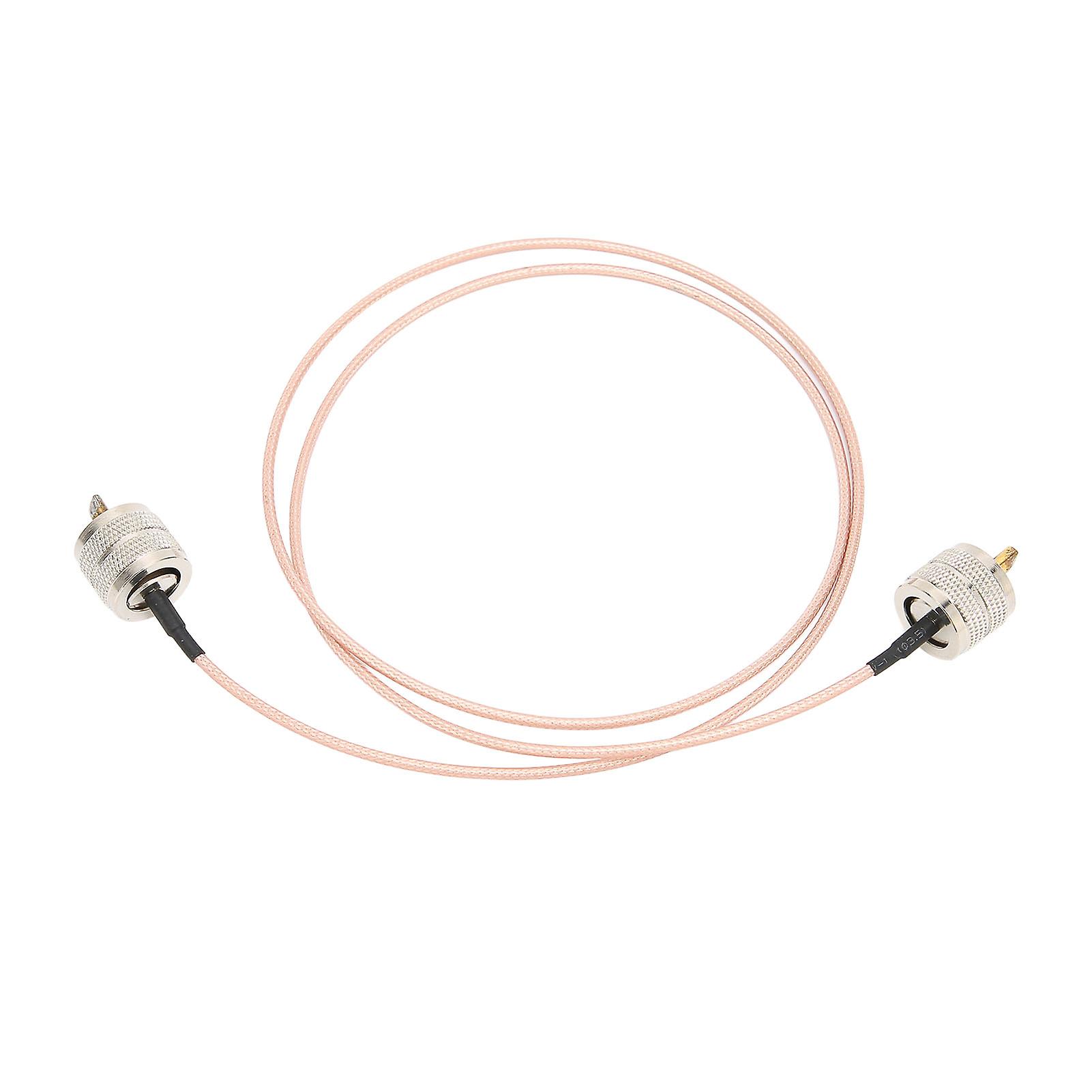 Pl259 Low Loss Coaxial Jumper Cable Stable Easy To Use Digital Coax Uhf Jumper Cable For Pl259 Connector Antennas