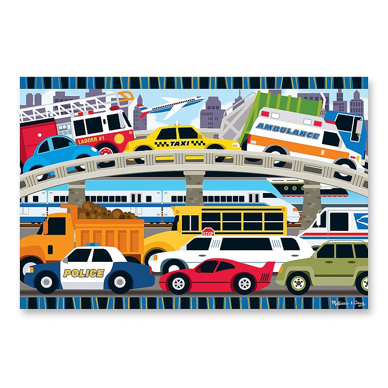 Melissa and Doug Traffic Jam Floor Puzzle