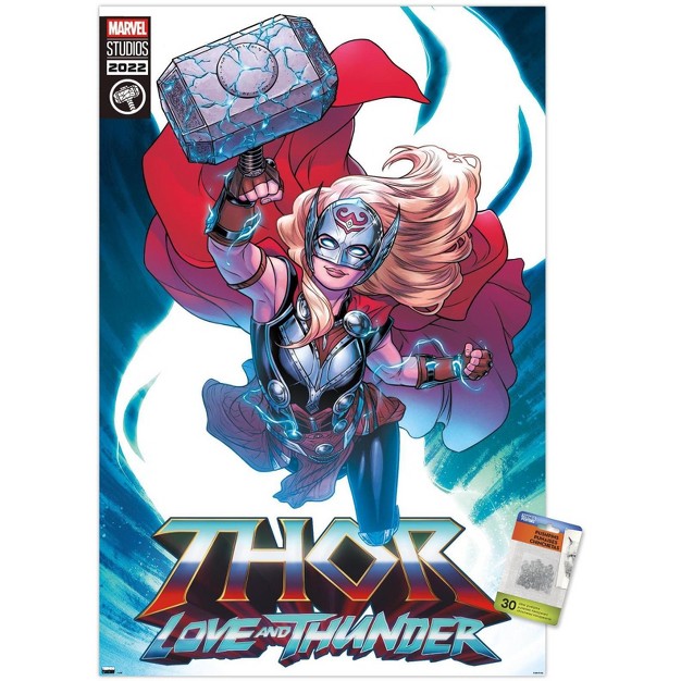 Trends International Marvel Thor Love And Thunder Mighty Thor Comic Unframed Wall Poster Prints