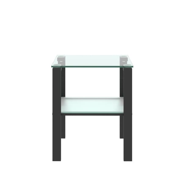 Glass Two Layer Tea Table Corner Table Living Room Side Table