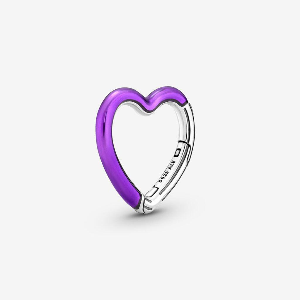 PANDORA  Pandora ME Bright Purple Styling Heart Connector