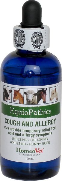 HomeoVet EquioPathics Cough and Allergy  Liquid Farm Animal and Horse Supplement