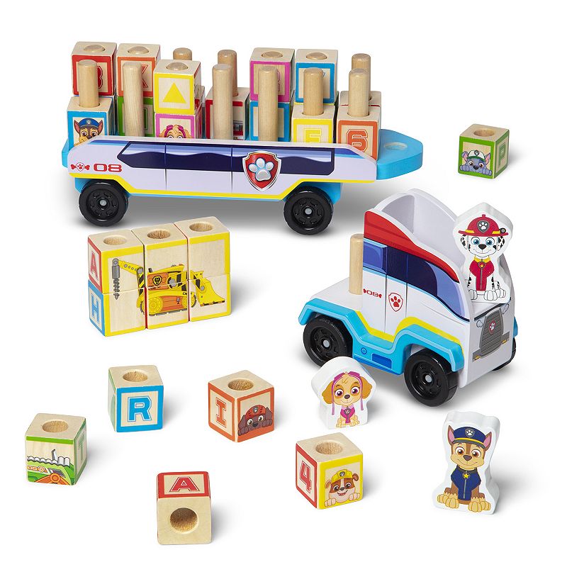 Melissa and Doug PAW Patrol Wooden ABC Block Truck