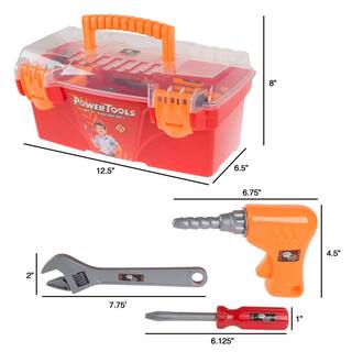 Hey! Play! 40-Piece Toy Tool Box Set HW3300016