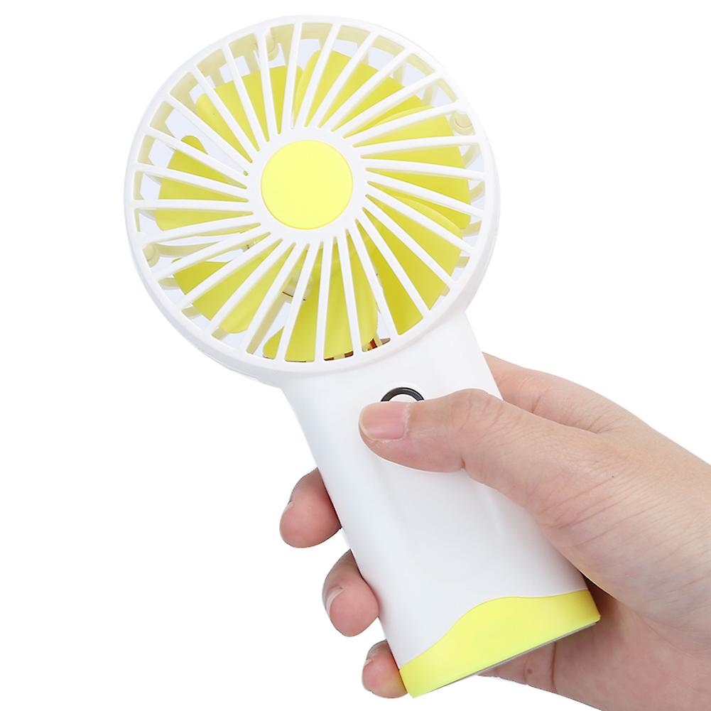 Mini Fan Handheld Portable Summer Aircooling Tool For Office Dormitory Desktopyellow