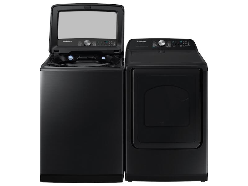 Samsung DVE52A5500V 7.4 Cu. Ft. Smart Electric Dryer With Steam Sanitize+ In Brushed Black