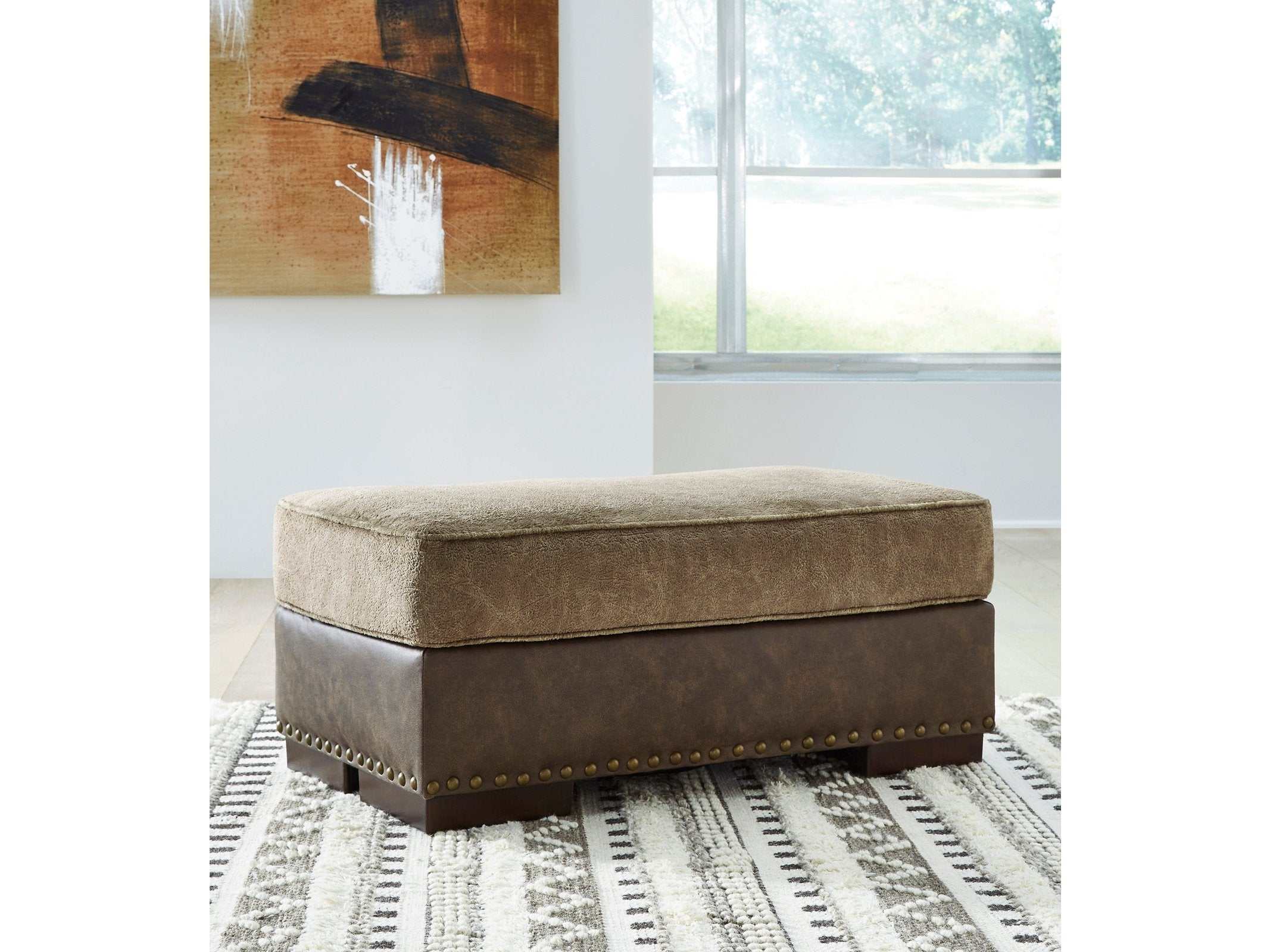 (Online Special Price) Alesbury Chocolate Ottoman