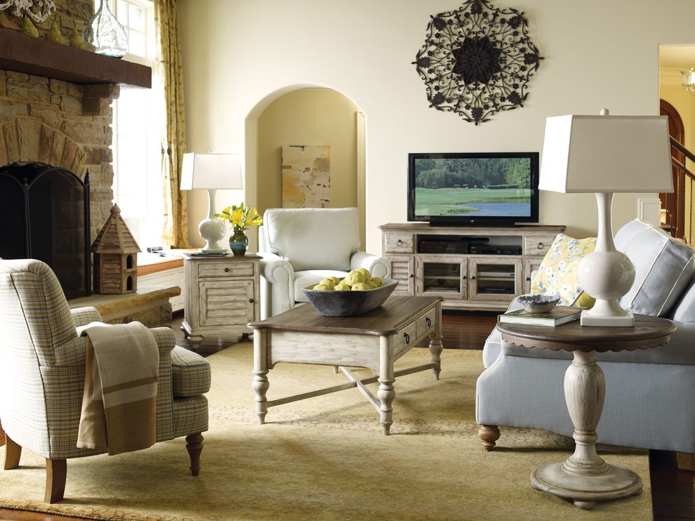 Kincaid Furniture Weatherford Accent Table  Cornsilk   Farmhouse   Side Tables And End Tables   by Unlimited Furniture Group  Houzz