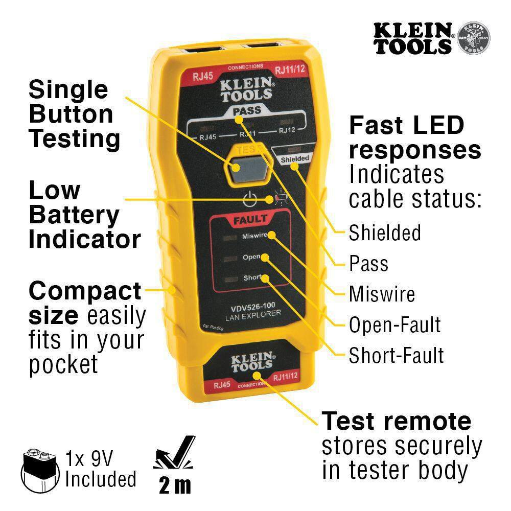 Klein Tools VDV LAN Tool Set 6-Piece 80085