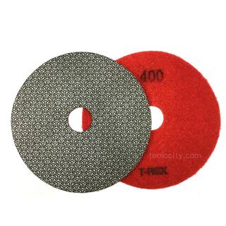 T-REX 5 in. 400-Grit Electroplated Diamond Polishing Pads TEP5400