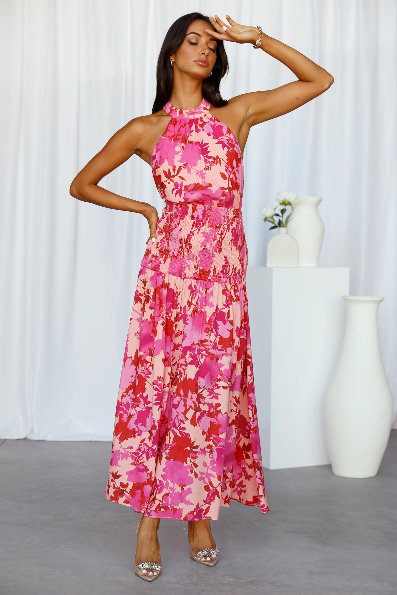 Listen Closely Maxi Dress Pink