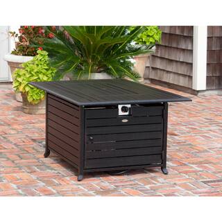 Fire Sense Longmont 49 in. x 35 in. Rectangular Extruded Aluminum LPG Fire Pit 61898