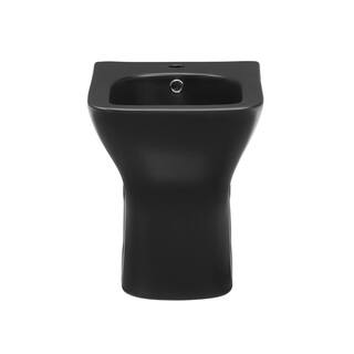 Swiss Madison Carre Elongated Bidet in Matte Black SM-BD228MB