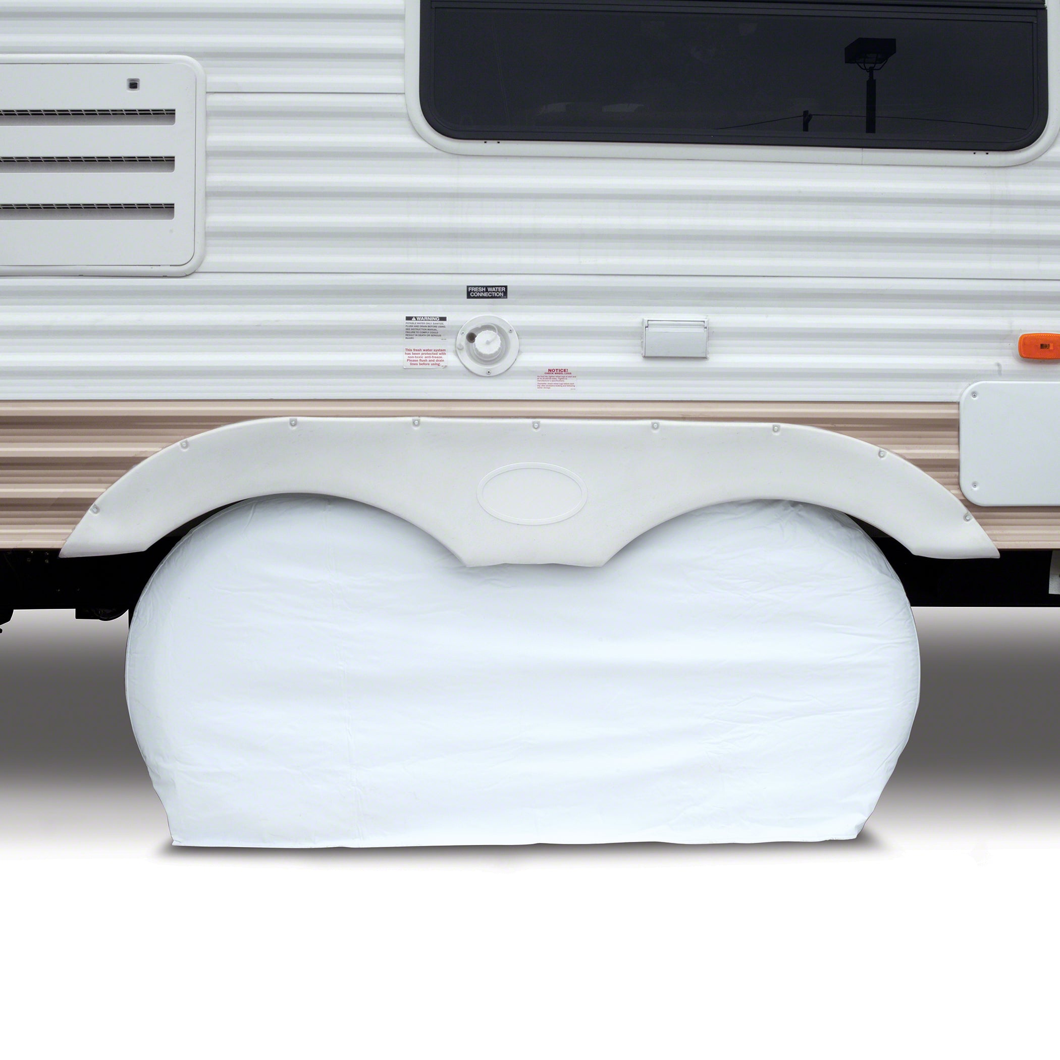 Classic Accessories Over Drive RV Dual Axle Wheel Cover， Wheels up to 27