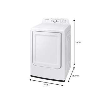  7.2 cu. ft. Vented Electric Dryer with Sensor Dry in White DVE41A3000W