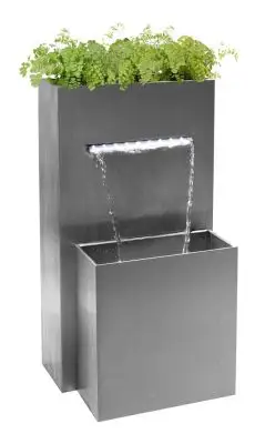 H89cm Stainless Steel Decorative Waterfall Cascade  Planter