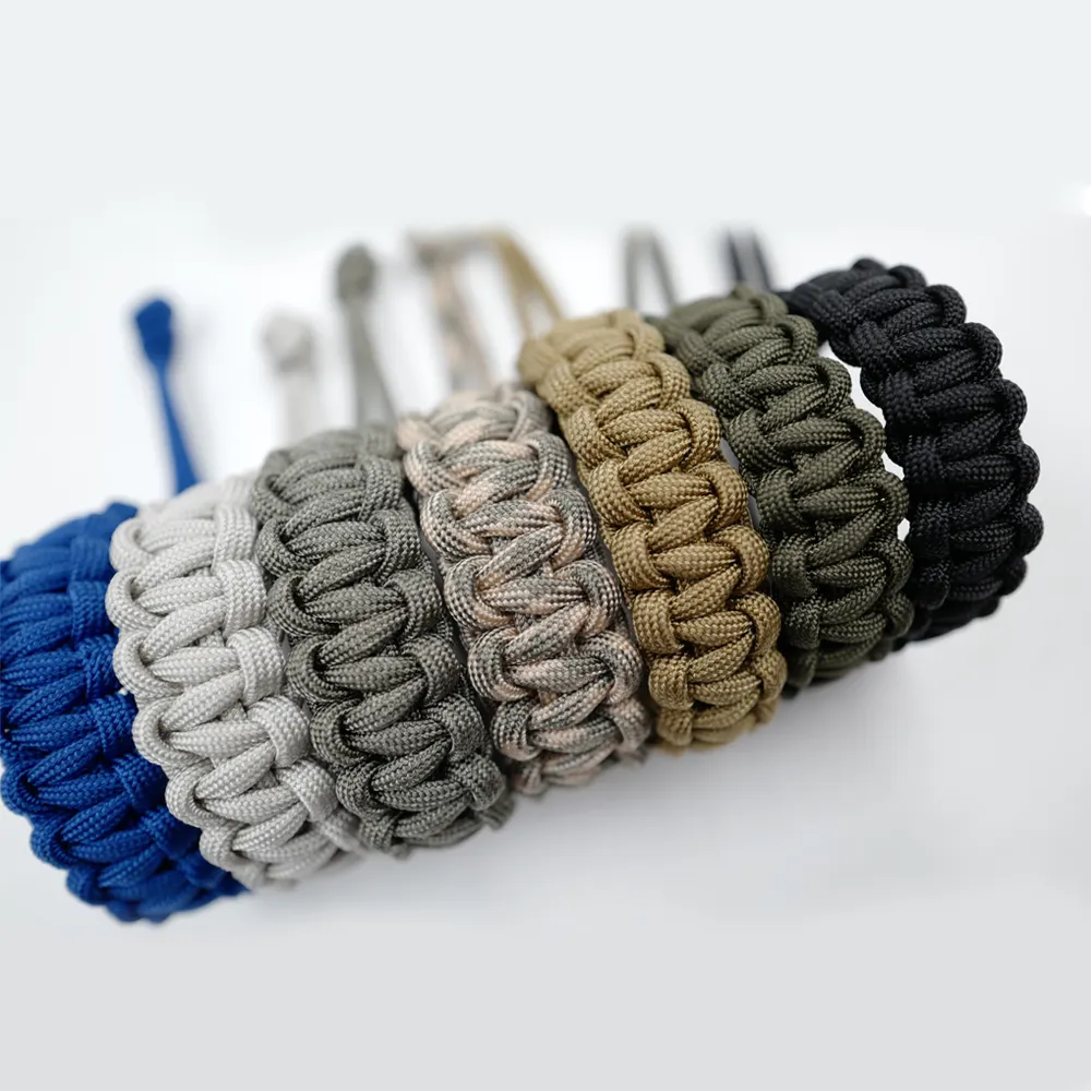 YOUGLE Arrival Adjustable Survival Emergency 550 Bracelet Parachute Cord Bracelet For Camping Hiking Outdoor