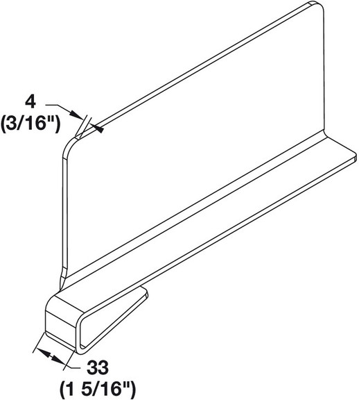 Hafele Shelf Dividers  Acrylic