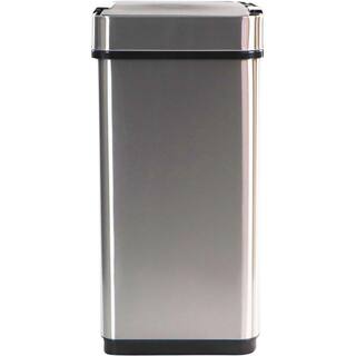 Hanover 13.2 Gal. Stainless Steel Metal Household Trash Can with Sensor Lid HTRASH50L-1