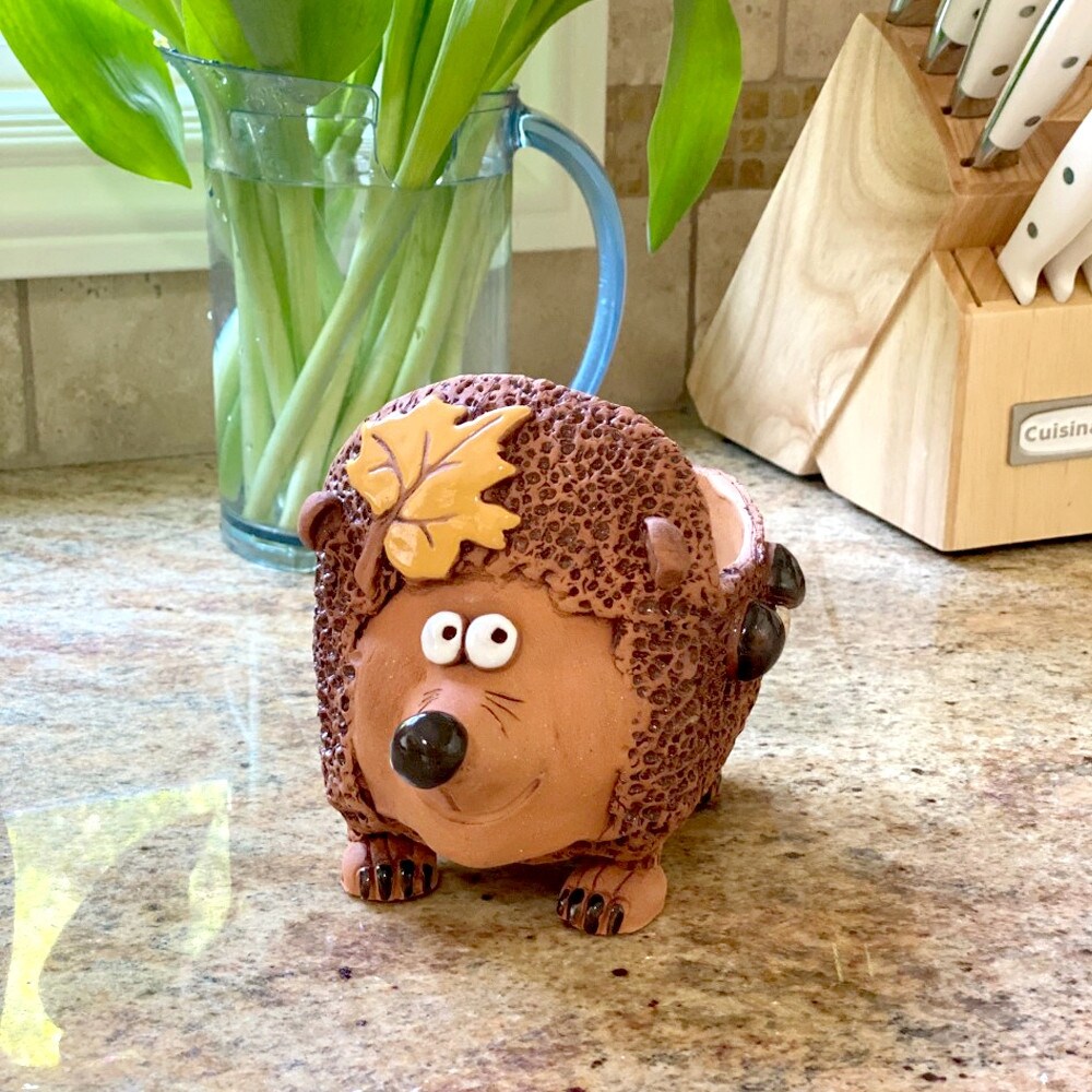 Golden Ceramics Flower Pot Planter   Hedgehog   7.5\