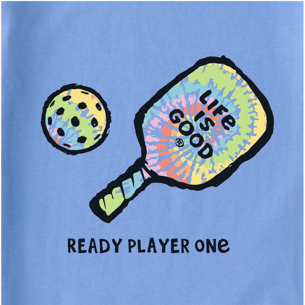 Life Is Good  Women's Ready Player One Pickleball Long Sleeve Crusher Tee