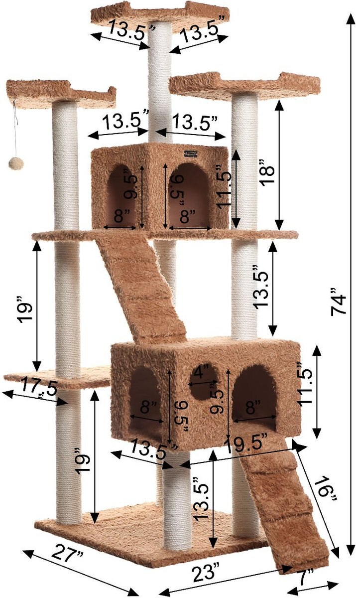 Armarkat 74-in Multi-Level Cat Tree