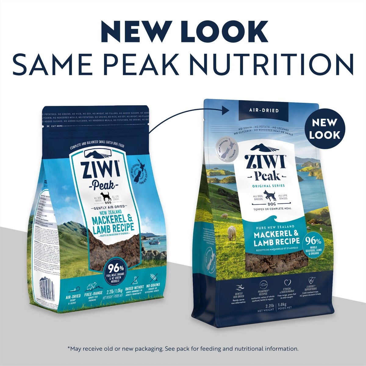 Ziwi Peak Mackerel and Lamb Grain-Free Air-Dried Dog Food