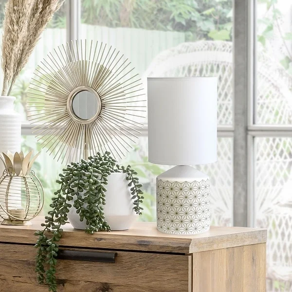 Simple Designs Fresh Prints Table Lamp